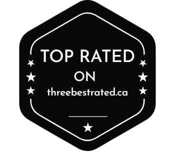 top rate on threebestrated.ca badge