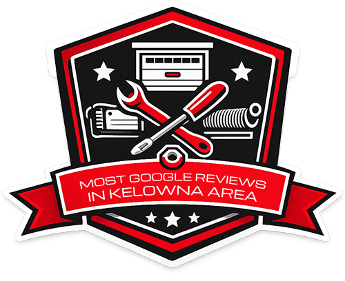 Most Google reviews in the Kelowna Area badge